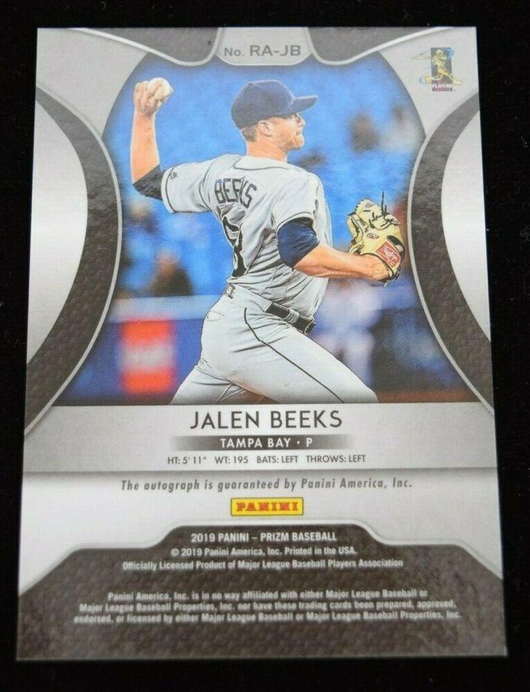  2019 Topps #688 Jalen Beeks RC Rookie Tampa Bay Rays MLB  Baseball Trading Card : Collectibles & Fine Art